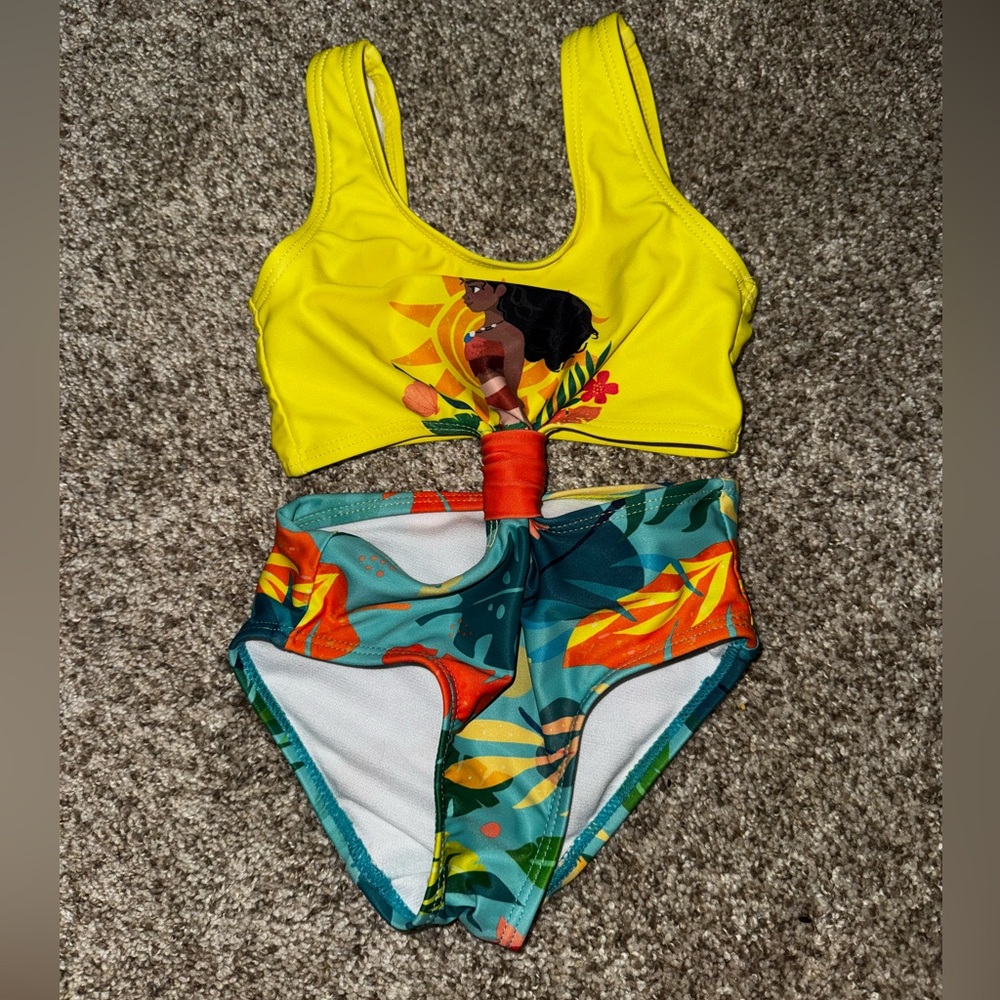 DISNEY MOANA SWIMSUIT SIZE 2